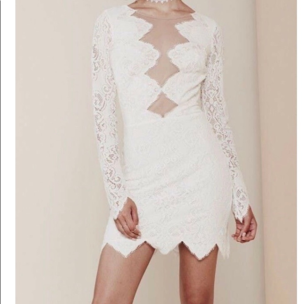 For Love and Lemons white lace dress